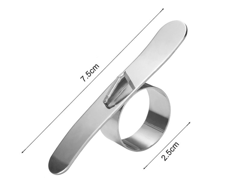 Rostfritt stål Peeler Ring Köksprylar