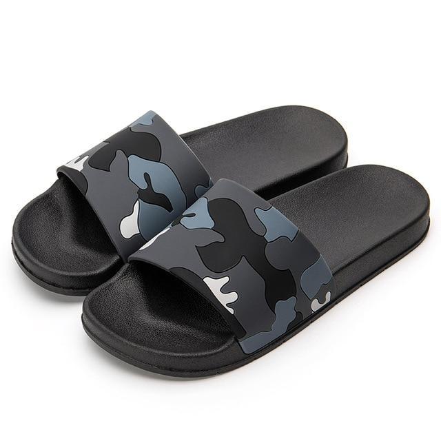 Indoor Slippers Extra Large Men's Home Bathroom Slippers Sandals and Slips Extra Large Bathing Shoes Summer