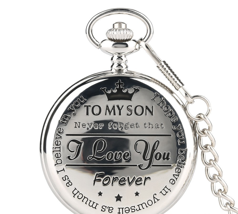 Retro Bronze Steampunk Quartz Pocket Watch Stainless Steel Chain Necklace 30cm For Men For Women With Gift Box - Vintage Industrial Elegant Unisex