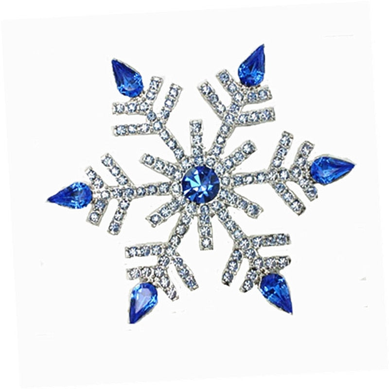 Christmas Snowflake Brooch - Elegant Winter Accessory