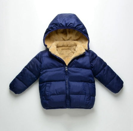Manteau enfant en cuir d'agneau