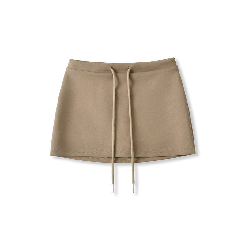 Professional Sweet Hot Girl Style Low Waist Drawstring Hip Skirt - Sexy Design (Adjustable Fit, Curve-Accentuating)