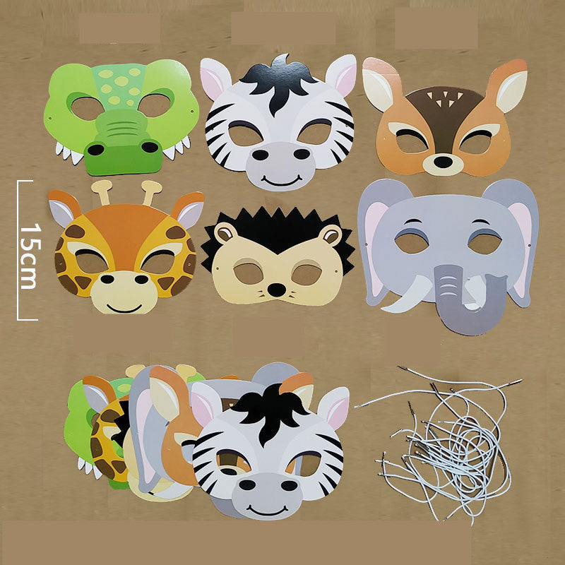 Masque d'animal en papier, masque de fête d'anniversaire de fête de festival