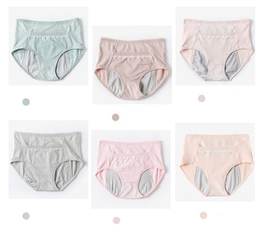 Physiological Pants Girls Ladies breathable antibacterial leak-proof of waist large size menstrual period warm triangle cotton underwear women