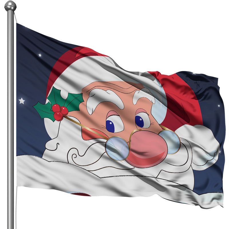 Drapeau du festival de décoration de fête de Noël