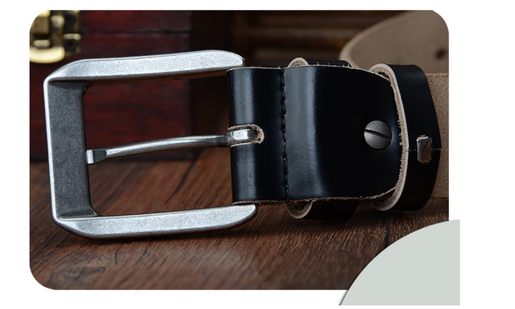 Men's Swedish Leather Belt - Nordic Quality