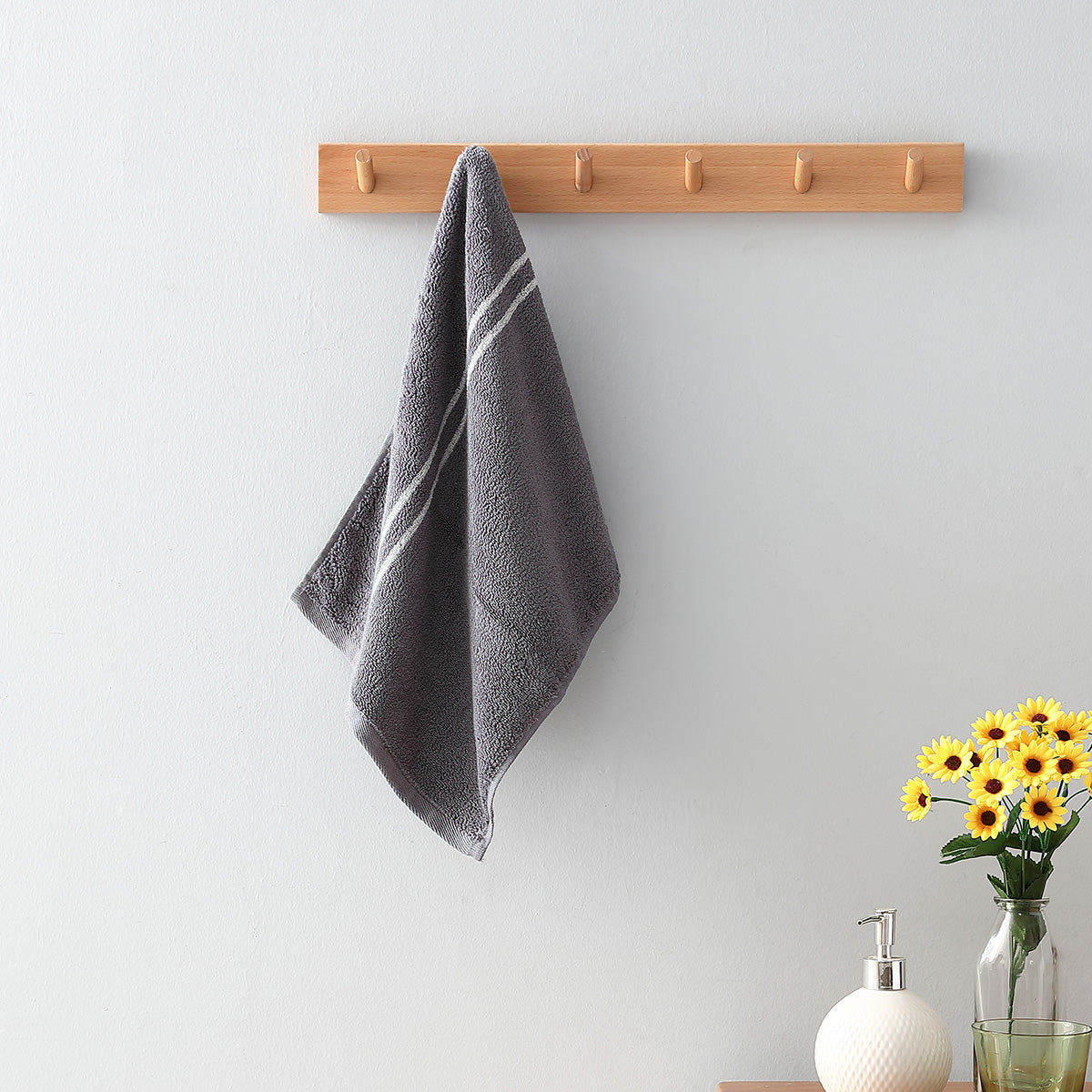 Serviette pour le visage en coton à capteur intelligent