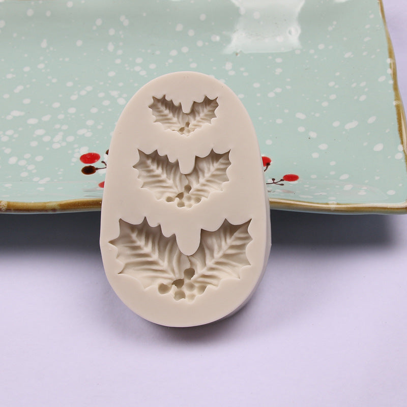 Moule en silicone en forme de feuille, moule à gâteau en silicone