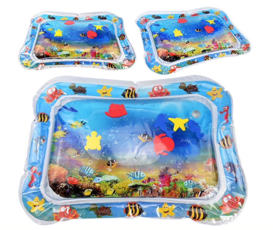 Tapis d'eau gonflable pour bébé, tapis d'eau de plage d'été pour nourrissons, coussin d'eau pour nourrissons, tout-petits, activités d'été, jouets, oreillers pour bébé