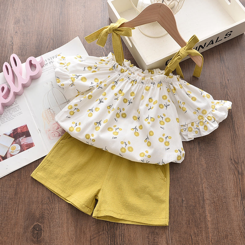 Chiffon Sling Two-piece Suit - Cool Girl Styling