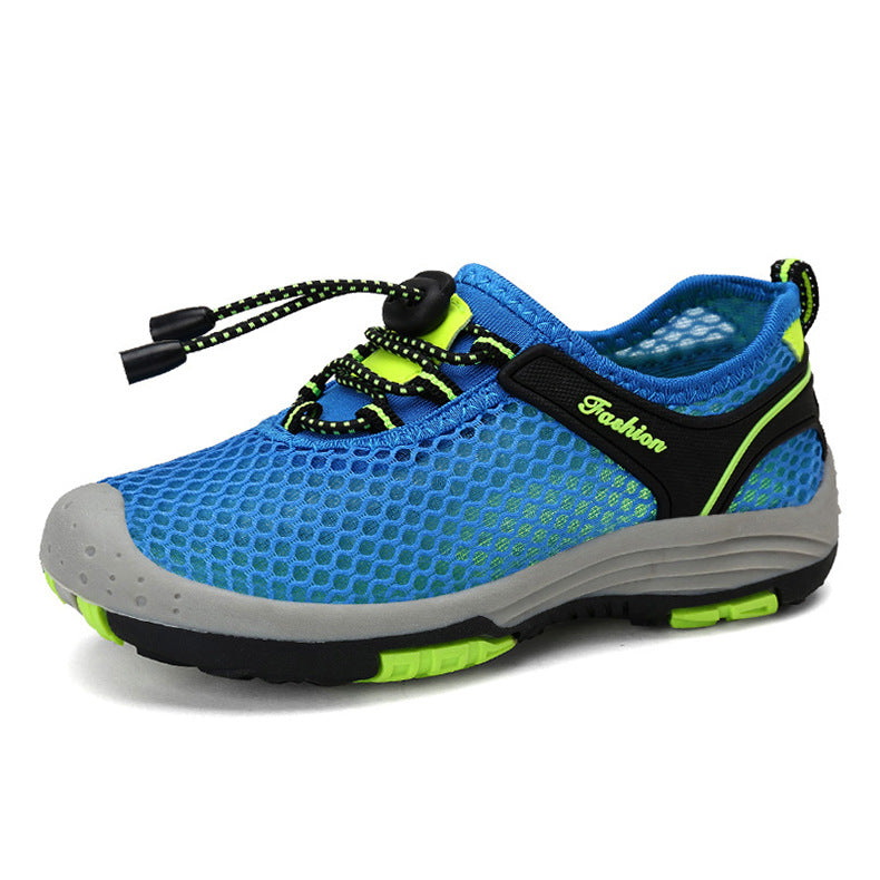 Chaussures de plage décontractées, chaussures en amont pour enfants, chaussures transfrontalières en amont pour garçons, maille d'été respirante, loisirs