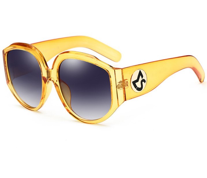 Nouveauté surdimensionné femmes lunettes de soleil rondes mode dames montures Olive lunettes