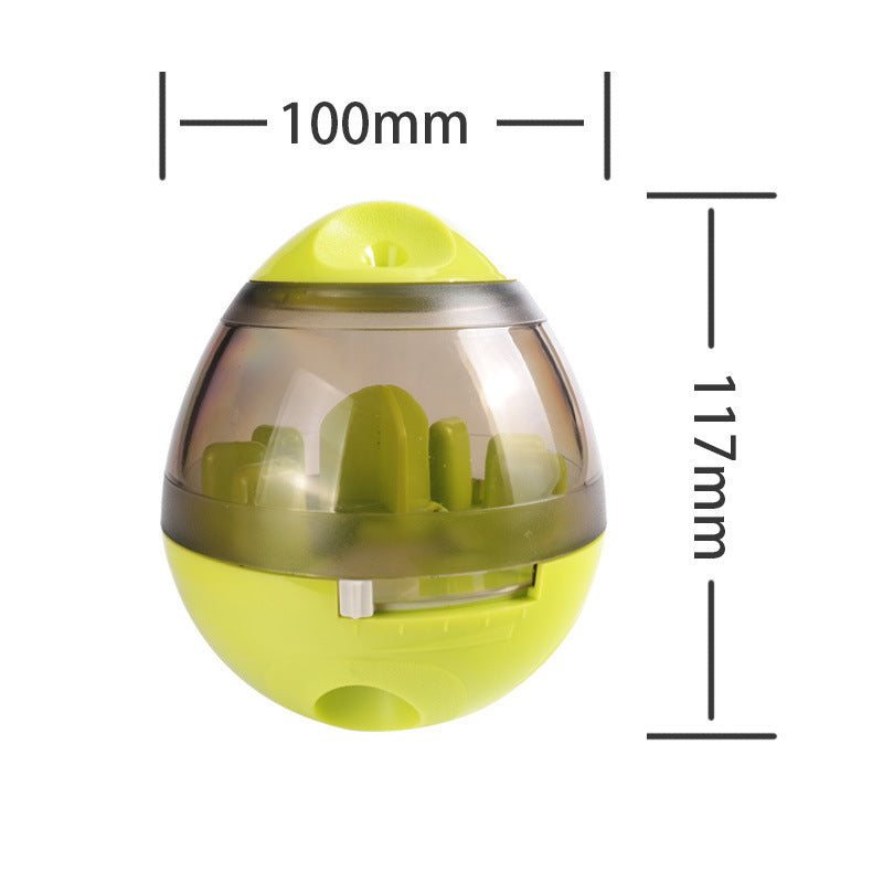 Smart Pet Food Dispenser Ball - 138g - 100x117mm - IQ Training Toy - Slow Feeding - PP PC Iron Block