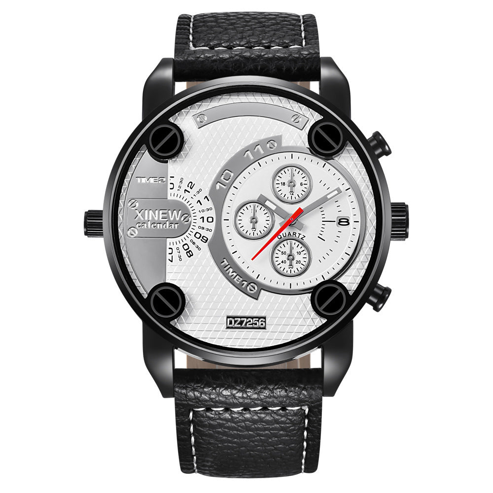 Herr Stora Billiga Klockor Mode Läder Datum Presenter Armbandsur