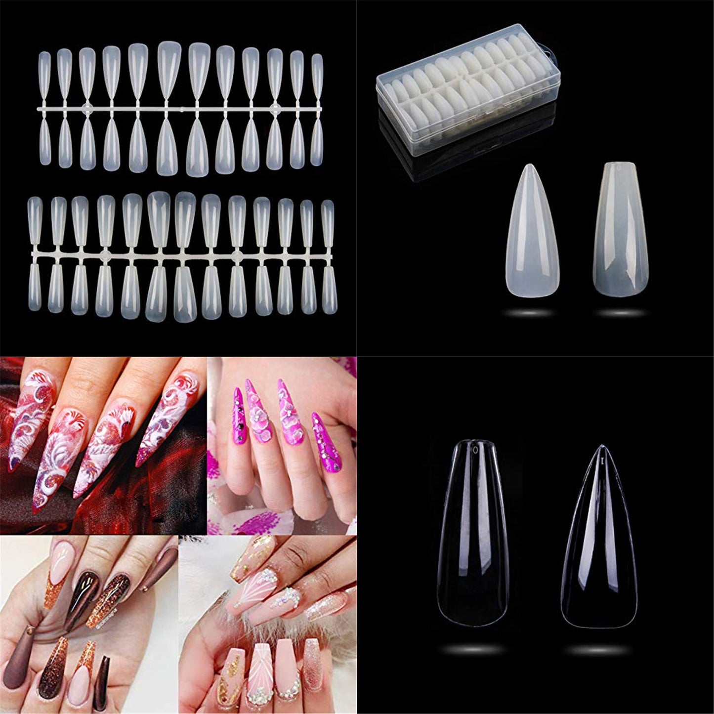 Professional Non-Marking Nails - ABS Transparent Ultra-Thin | Thickened End Impact Resistant