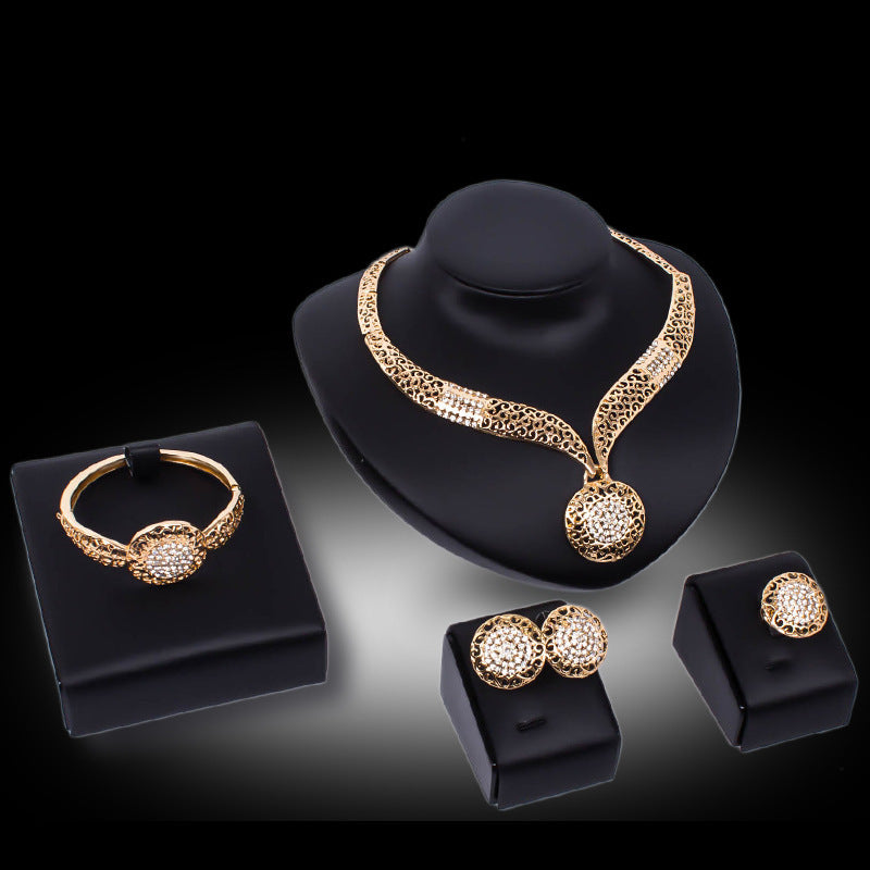 Luxury Jewelry Set: Necklace, Earrings, Ring - Perfect for Special Occasions