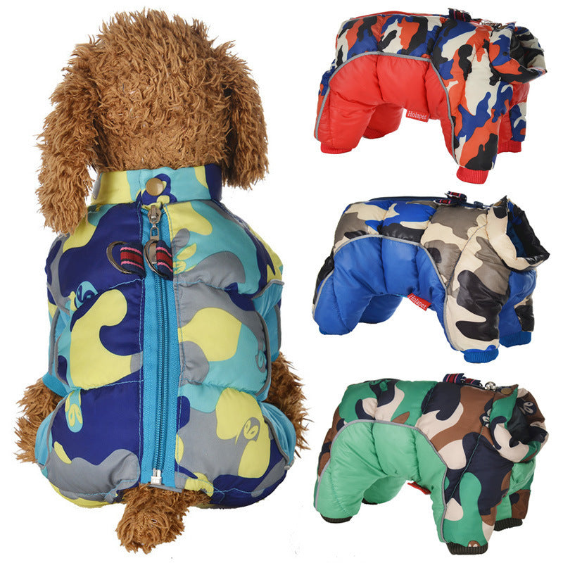 Vêtements d'hiver pour animaux de compagnie, veste Super chaude, manteau en coton plus épais, imperméable, pour petits chiens, vêtements pour chiots