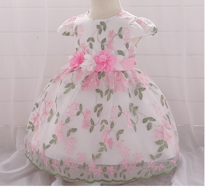 Summer Children's Clothing - New Baby Birthday Party Wedding Dress Skirt Girls Fluffy Dress