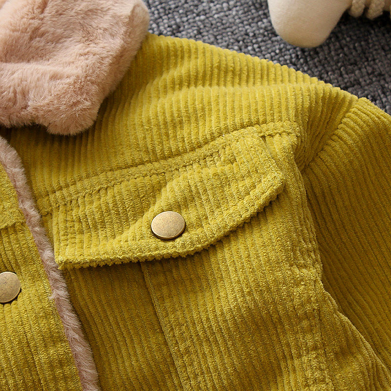Veste zippée à manches longues en coton pour enfants