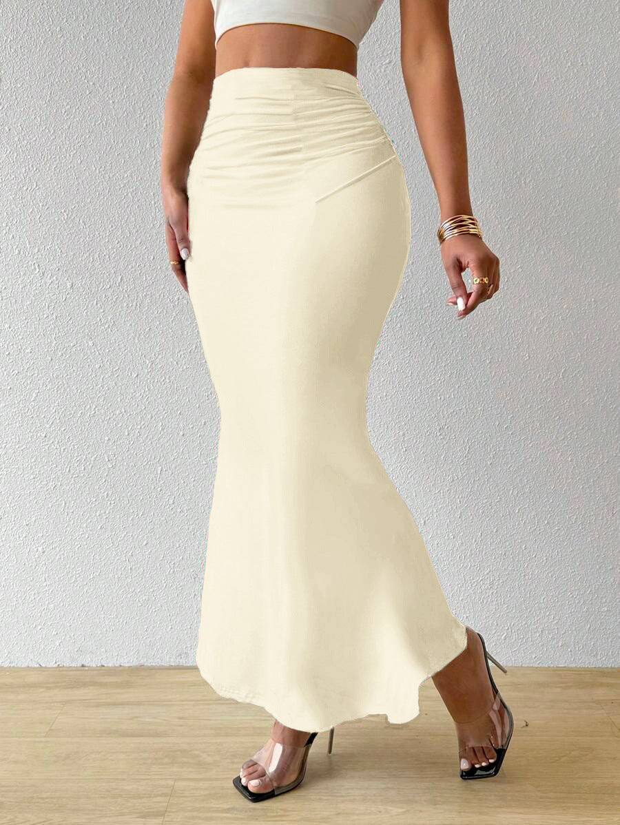 Professional European American Zebra Pattern Slimming Hip Skirt - Polyester Design (14 Colors, S-XL, Temperament Commute)
