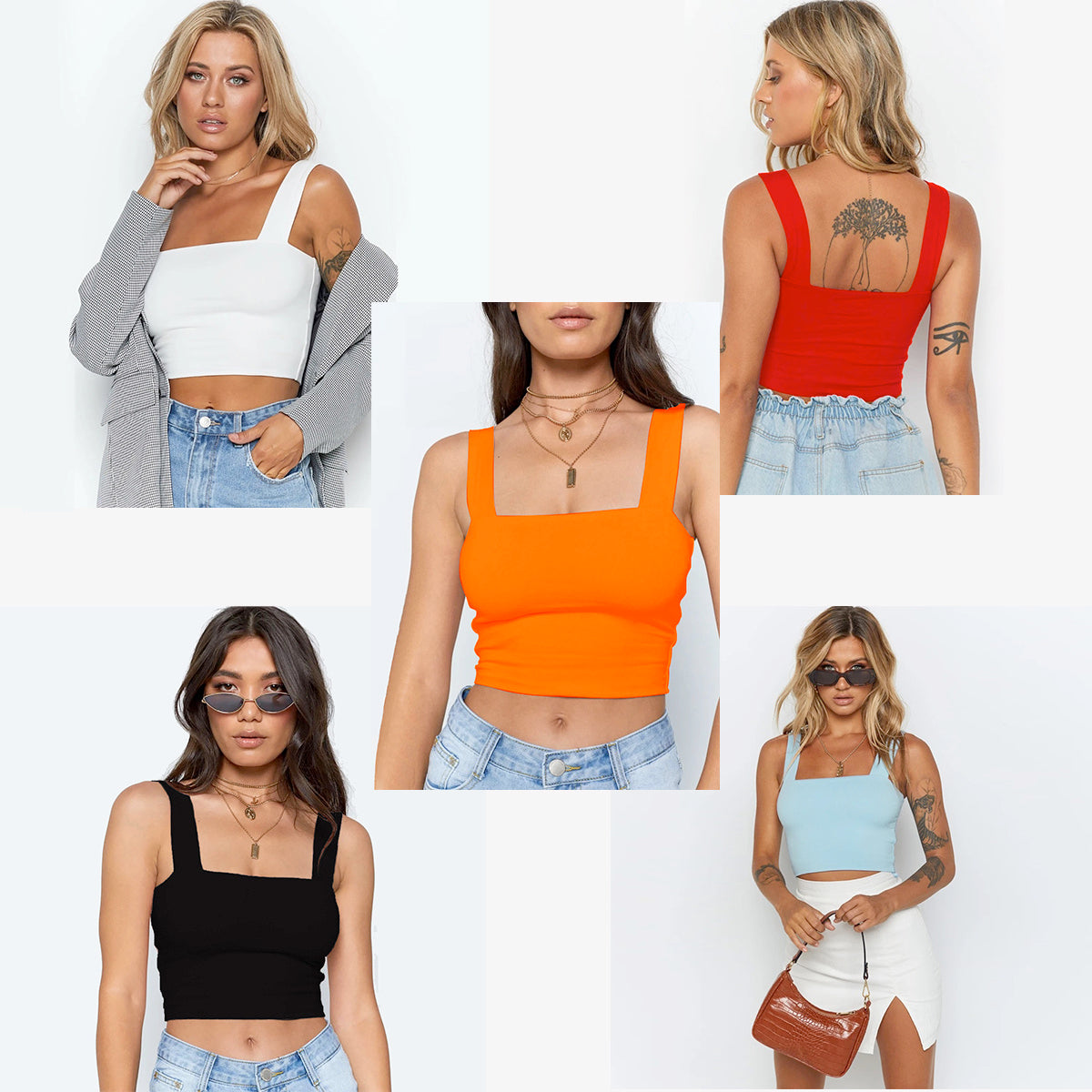 Sommar Nytt Mode Kvinnor Crop Top Sexig ärmlös linnen T-shirt