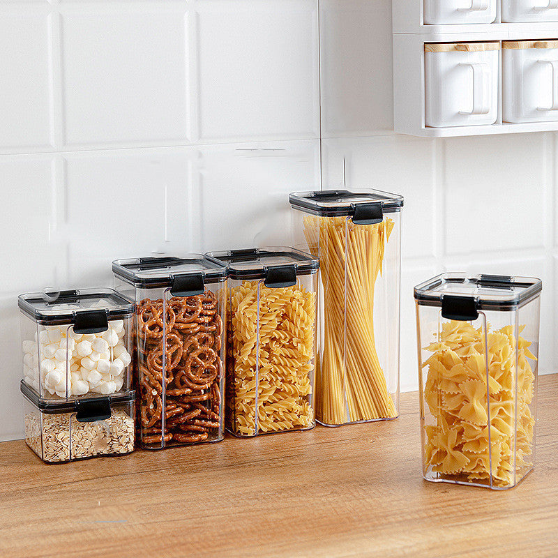 Boîte à grains transparente avec couvercle