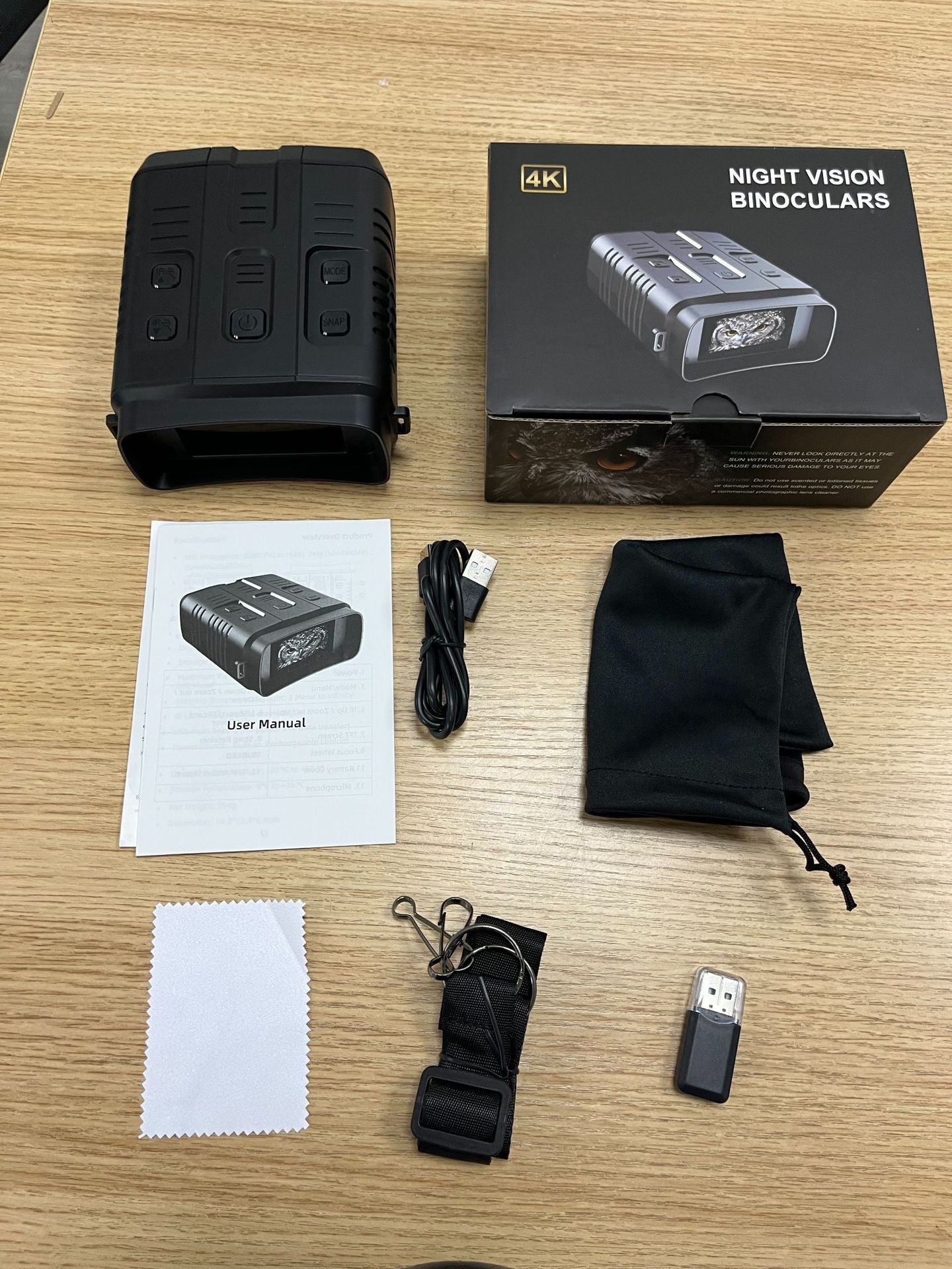 Fullfärg Night Vision Instrument Stor skärm med WiFi Teleskop Kikare Night Vision Instrument