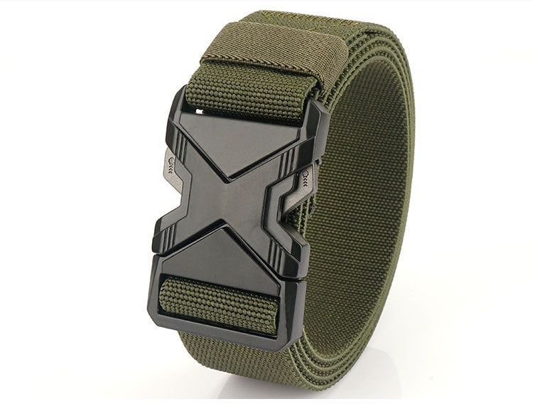 Fashion Commuter Casual Men's Belt Woven Elastic Minimalist Alloy Buckle - Modern Mobility