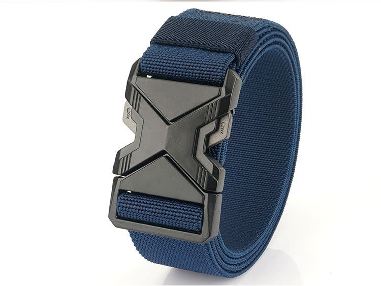 Fashion Commuter Casual Men's Belt Woven Elastic Minimalist Alloy Buckle - Modern Mobility