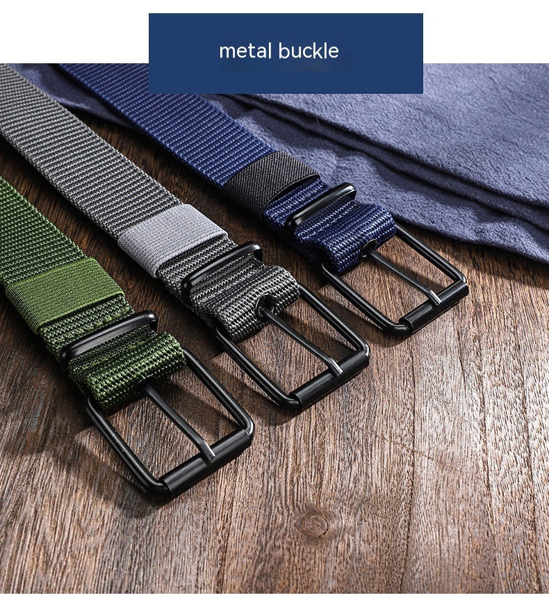 Lengthened Porous Pin Buckle Canvas Belt Universal - Inclusive Comfort