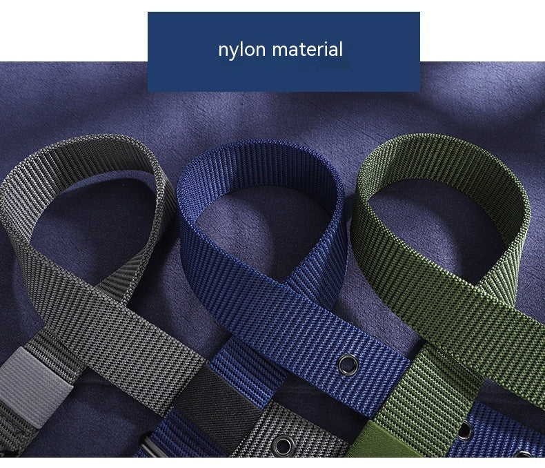 Lengthened Porous Pin Buckle Canvas Belt Universal - Inclusive Comfort