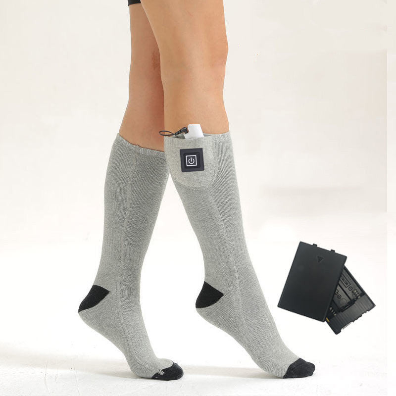 Electric Heated Socks - Rechargeable Foot Warmers with Battery Pack