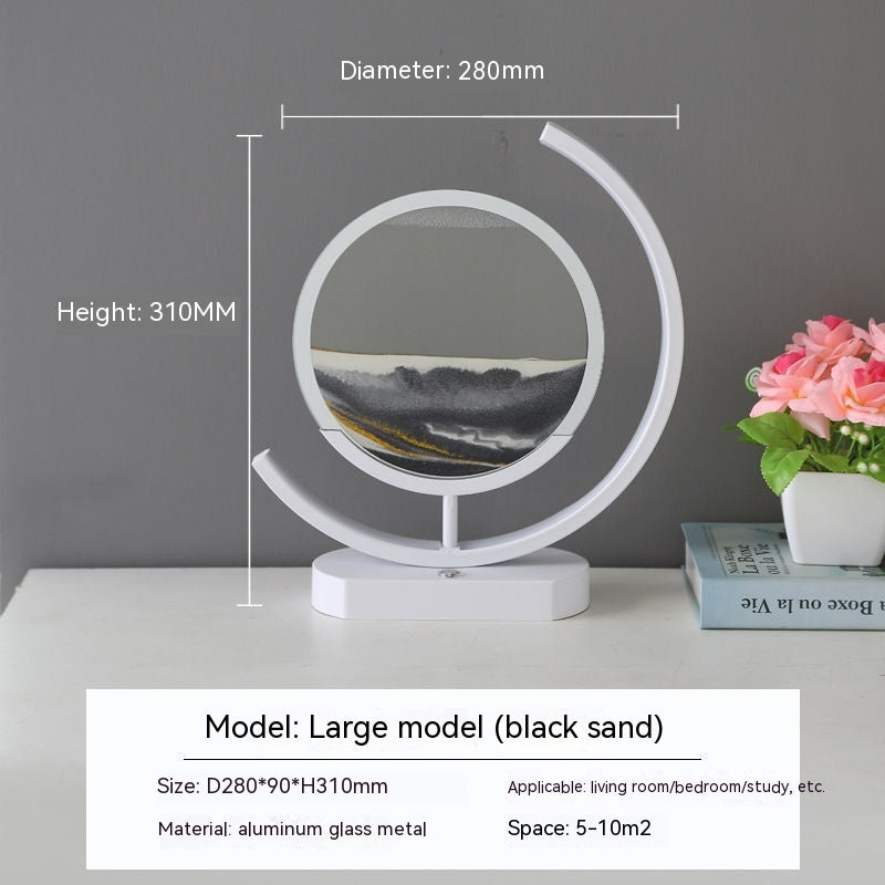 Cadeaux d'affaires haut de gamme peinture de sables mouvants 3D décorations de salon lumières lampe créative lumières Led