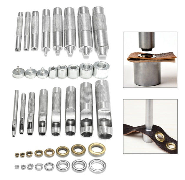 1 set 3,5 mm metallverktyg för läderhantverk