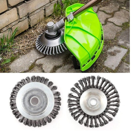 Gräsklipparhuvud, vridtråd, skål, tråd, rostborttagning