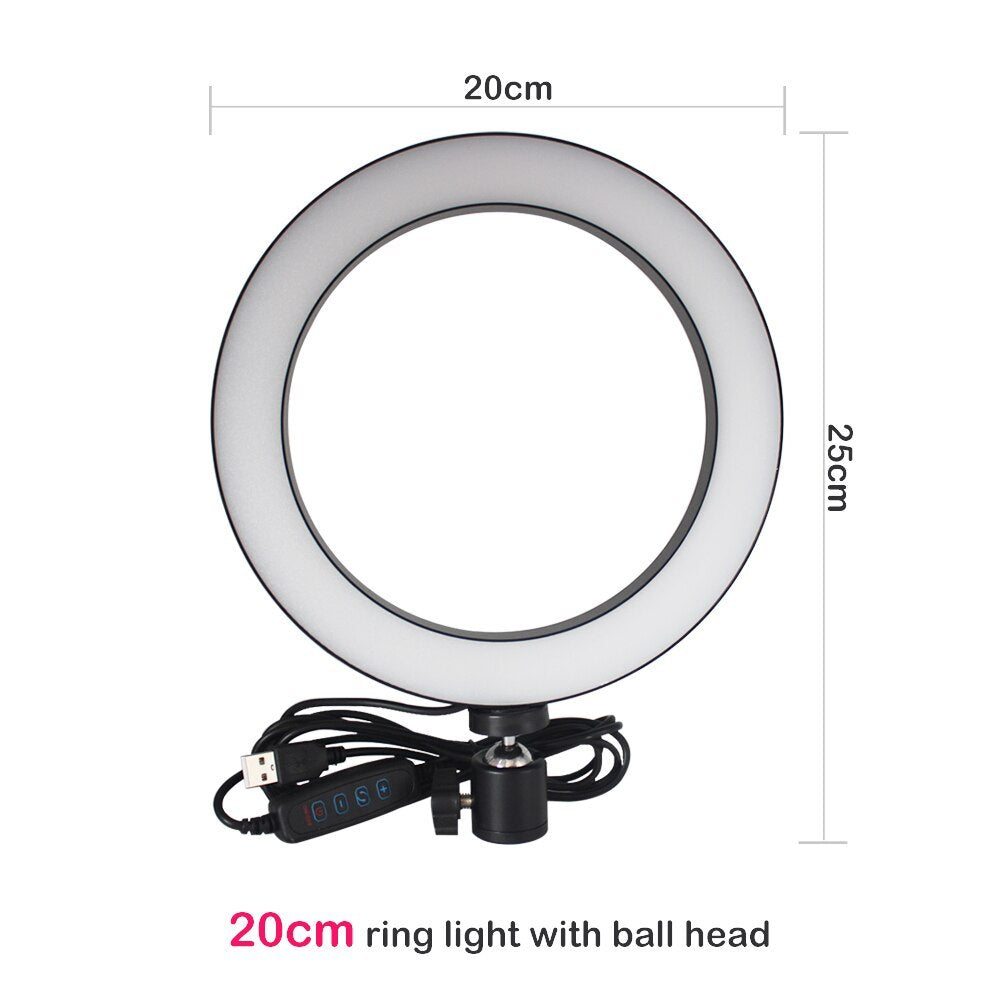 Photography Lighting Kit - Tripod Fill Light Live Bracket Beauty Light Set Ring Light