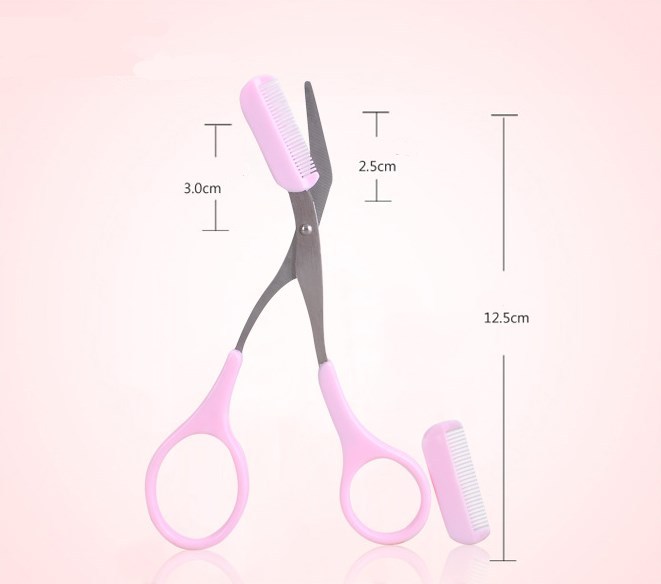 Outils de beauté ciseaux à sourcils avec peigne à sourcils