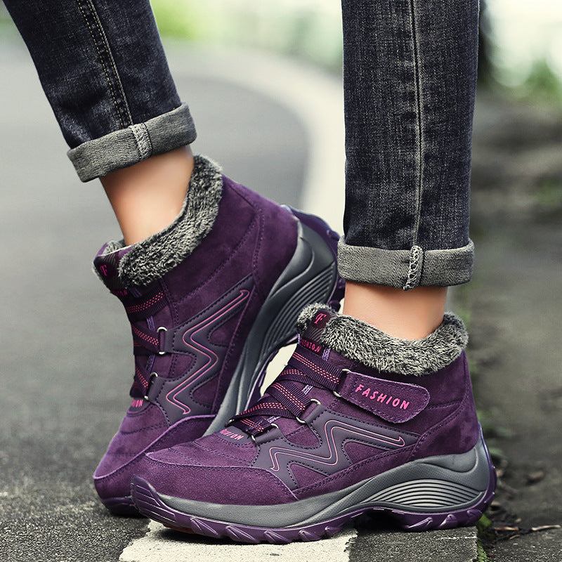 Women's Hiking Shoes - Real Leather, Non-Slip, Waterproof - Outdoor Gear