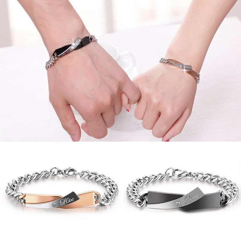 Armband i korsdesign för par