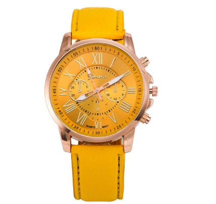 Three Eye Watches Retro GENEVA Geneva Students Couples Watches Men's Belts Quartz Trends Watches - Stylish Functional Reliable Trendy Timeless Modern