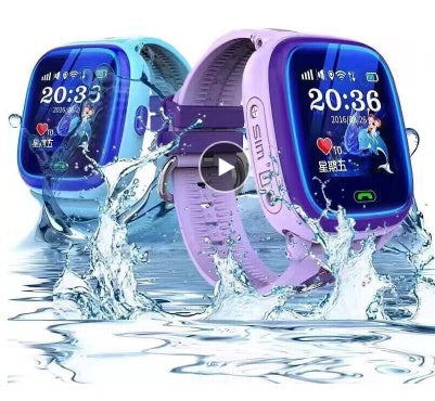 DF25 enfants étanche montres intelligentes écran tactile appel pour le sauvetage surveillance à distance et localisation montres téléphoniques pour enfants