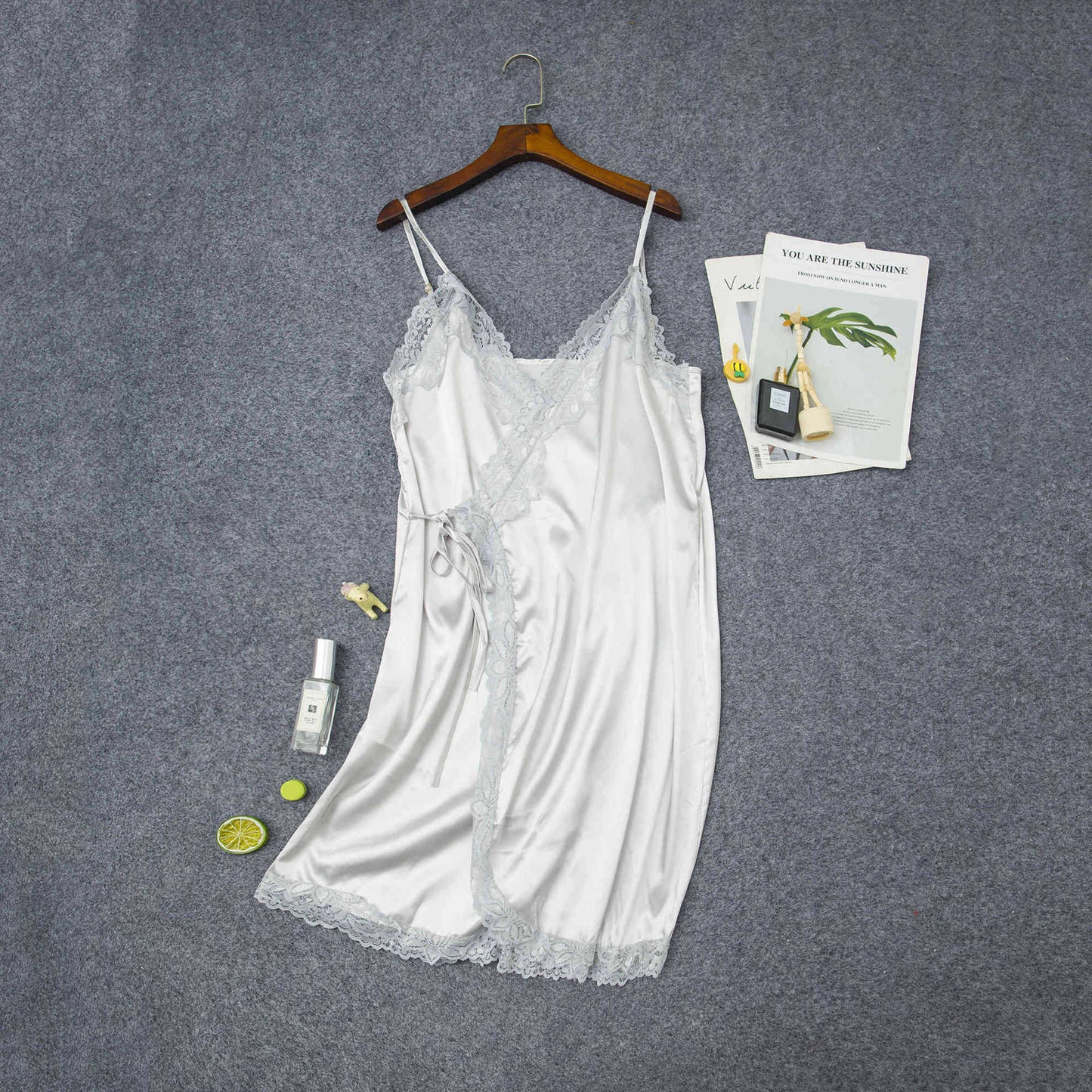 Women's Elastic Satin Nightdress - Luxury Home Pajamas
