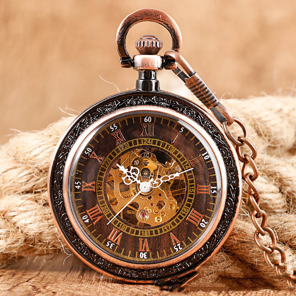 Simple Carved Straight Plate Without Cover Mechanical Watch - Traditional Modern Intricate Precise Elegant Sophisticated Classic