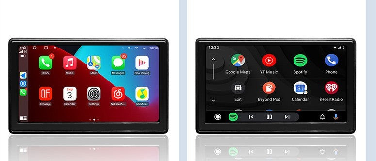 Bärbar IPS Car Smart Screen Trådlös projektionsskärm Carplay Android AUTO