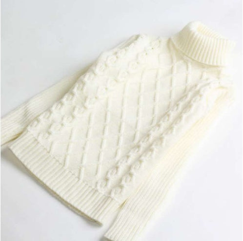 Girls Plus Velvet Tjock Double Layer Sweater