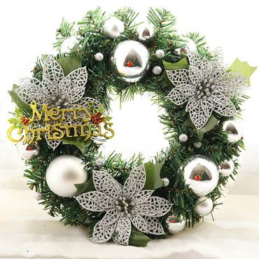 Décorations de noël, couronne de noël, décoration de maison, de jardin, de porte de centre commercial