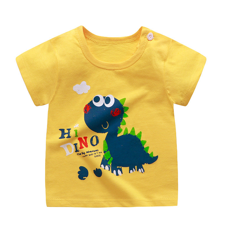 barn-t-shirt i bomull med kort ärm