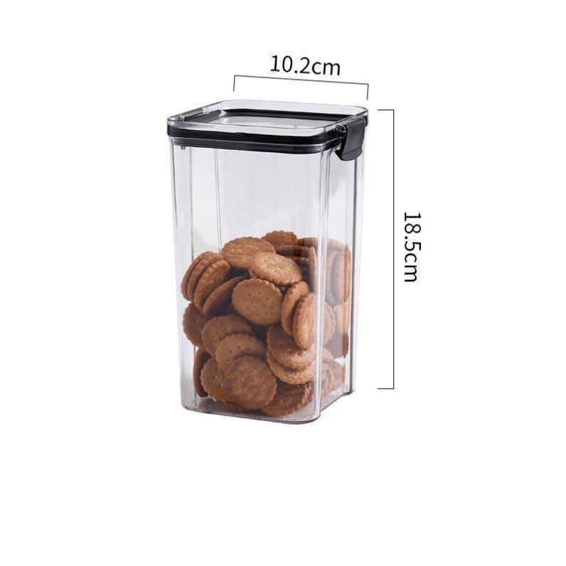 Boîte à grains transparente avec couvercle