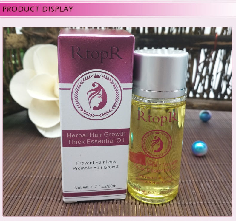 Snabb kraftfull hårväxtprodukter Eterisk olja Vätskebehandling Förhindrar håravfall Hårvård 20ml