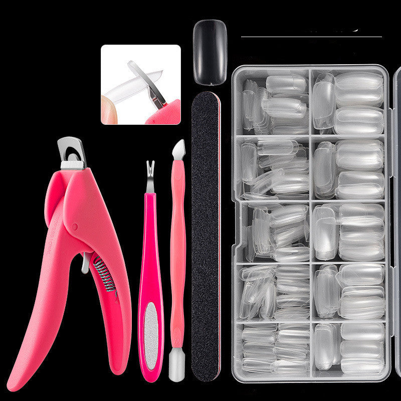 Professional French Nail Tips - 500 Pieces Acrylic Material | Classic French Manicure Collection